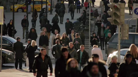 City crowd 2 Stock Footage 36104188