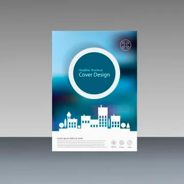 City design brochure template Stock Illustration