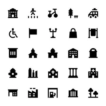 City Design Elements 스톡 일러스트