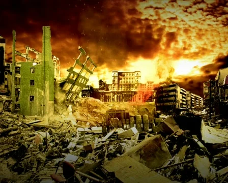City devastation Stock Footage 526455