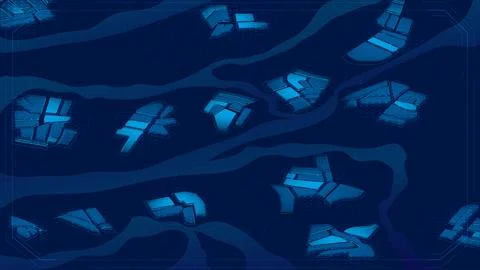 City development. Architectural fragments create a smart city blueprint concept Stock Illustration