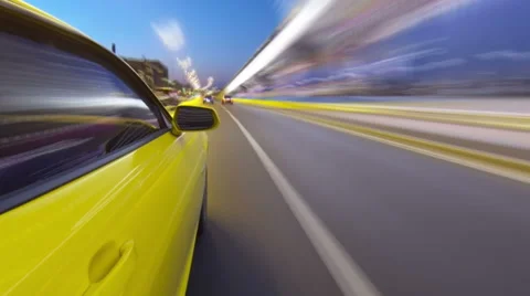 City driving time-lapse Stock Footage 41699797