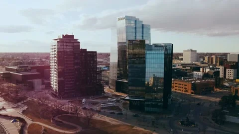 City from Drone Stock Footage 195111908