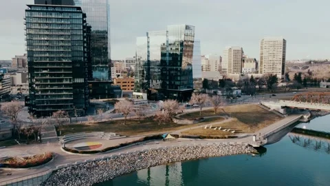 City from Drone Stock Footage 195112350