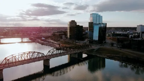 City from Drone Stock Footage 195113416