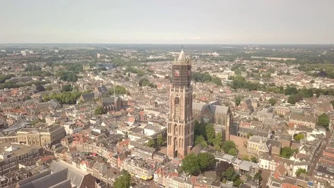City Drone shot Video stock 127889497