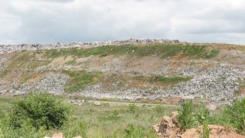 City dump panorama Stock Footage 77354309