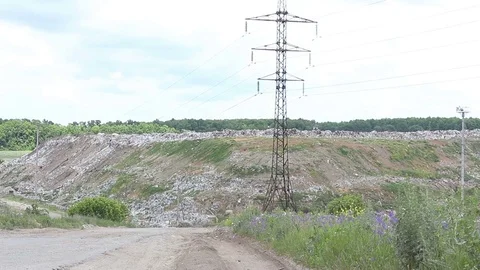 City dump panorama Stock-Footage 77361434