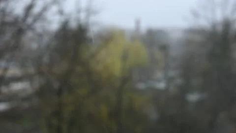 City during the rain Stock Footage 181465962