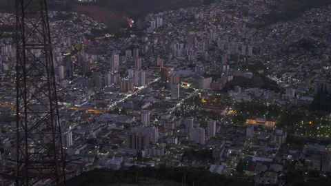 City at dusk Stock Footage 263901659