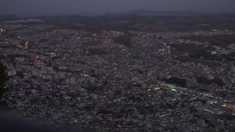 City at dusk Stock Footage 263901665