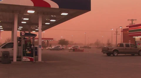 City dust storm 8 Stock Footage 33301345