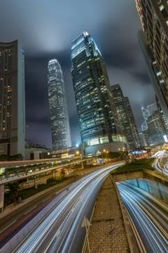 City Dynamic Night Stock Photos