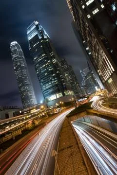 City Dynamic Night Stock Photos
