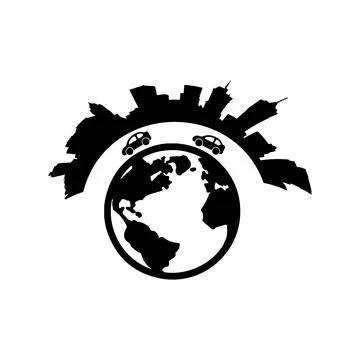 City on earth 스톡 일러스트