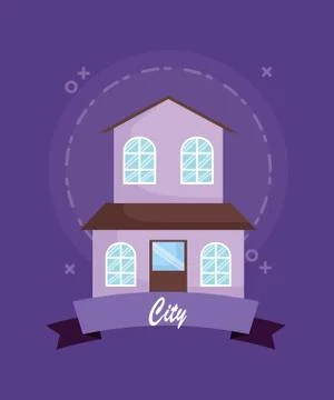 City emblem design Ilustração Stock