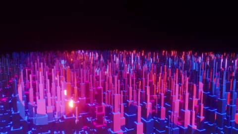 City emergency increasing simulation animation Stock Footage 169016271