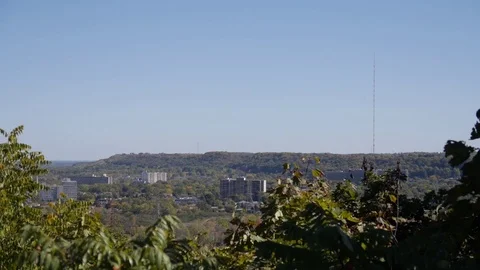 City escarpment landscape Stock Footage 70069575