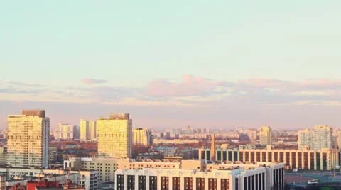 City at Evening Stock Footage 11236669