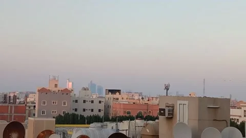 City in the evening Video stock 170472216