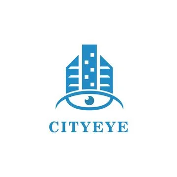 City eye. Vector logo template Stock Illustration