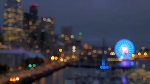 City Ferris Wheel Stock Footage 63502264