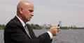 City Financial American Business Center Businessman Use Mobile Texting Messages 4k or 4k+ Resolution