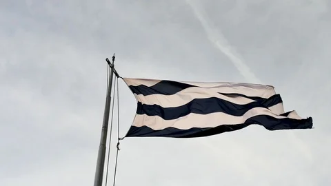 City flag of Dunkirk. Stock Footage 98158700