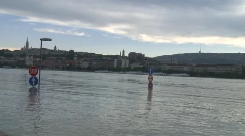 City in Flood Stock Footage 50889766