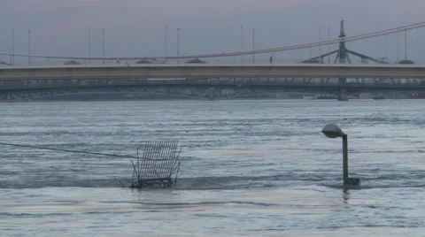 City in Flood Stock Footage 50889807