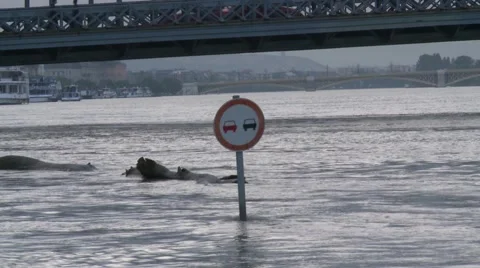 City in Flood Stock Footage 50889878