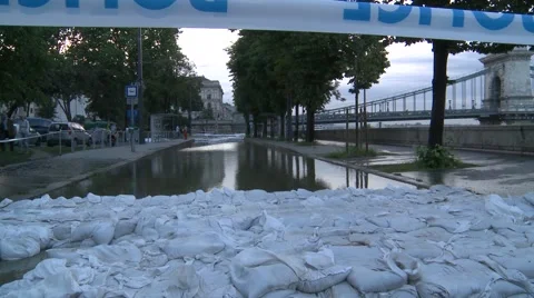 City in Flood Stock Footage 50890141