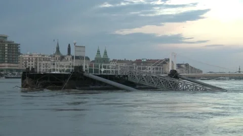 City in Flood Stock Footage 50890164