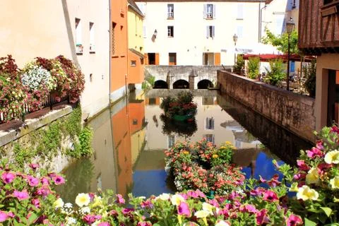 City flowered Stock Photos