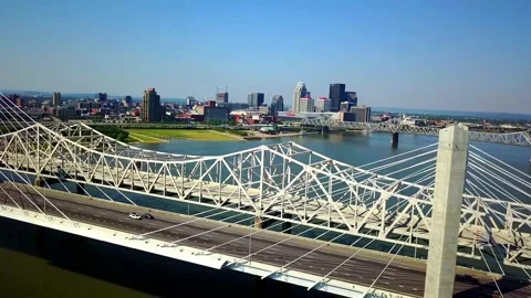 City flyby bridge Stock Footage 134218056