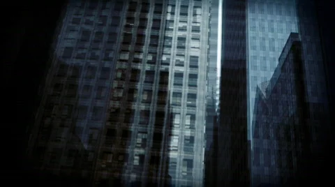 City Flythrough Stock Footage 512471