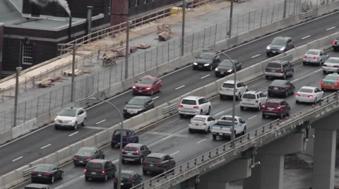 City Freeway Traffic Stock Footage 57309995