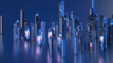 City future Stock Footage 98589829