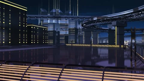 City of future Stock Footage 113886175