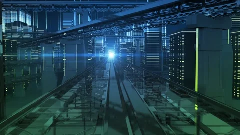 City of future Stock Footage 113901347