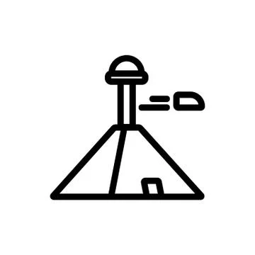 City future icon vector. Isolated contour symbol illustration Illustrazione stock