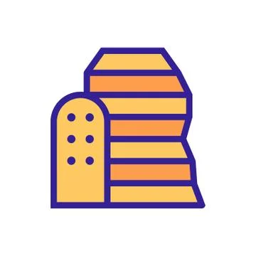 City future icon vector. Isolated contour symbol illustration Stock Illustration