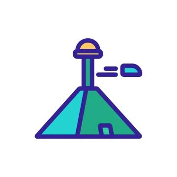 City future icon vector. Isolated contour symbol illustration Stock Illustration