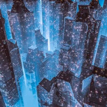 City of the future Stock-Illustration