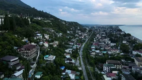 The city of Gagra Stock Footage 139587879