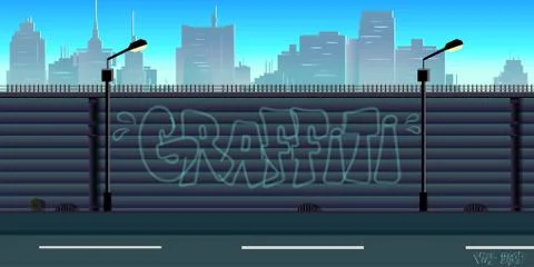 City game background Stock Illustration