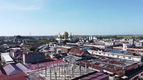 City with garbage accumulation Stock Footage 158860795