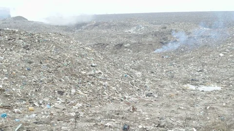 City garbage dump. Stock Footage 69945151