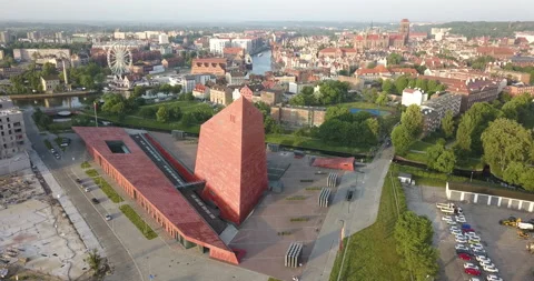 City of Gda?sk. Museum of the Second World War 库存影片 133108867