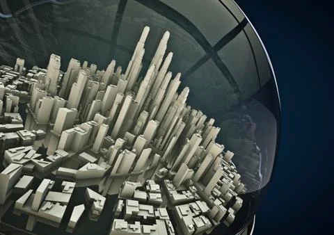 City globe Stock-Illustration